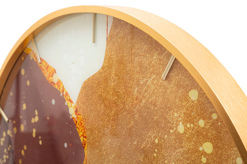 Orologio da Parete Glody 5x60x5 cm in Vetro MDF e Metallo Multicolor