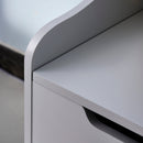 Cassapanca Baule Portagiochi 60x40x48 cm in MDF Grigio