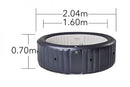 Vasca Idromassaggio Piscina Spa Splendida Carlton 6 Adulti 930 L Ø204x70 cm in PVC Rhino-Tech 