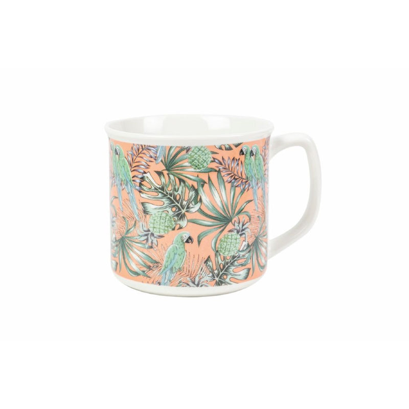 Tazza Ø9,2x8,7 cm in Bone China VdE Tivoli 1996 Tropicana pappagallo