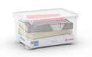 Set 5 Contenitori Rettangolari 38x26x19 cm in Plastica Keter T Box XS Trasparente