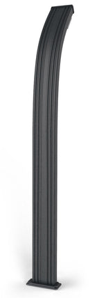 Doccia Solare da Esterno Giardino 30L Miscelatore Arkema Spring Fascia Inox Grigio Antracite