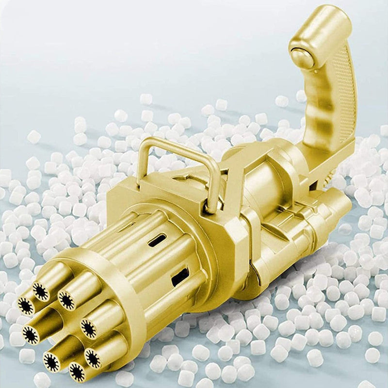 Pistola Bolle di Sapone Automatica Ba Batterie Bubble Gun Oro