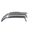 Lettino Prendisole da Giardino 194x63xH31 cm con ruote Oasi grigio