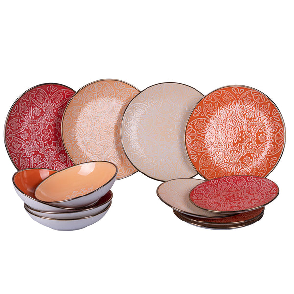online Tafelservice aus Steinzeug 12-teilig Villa d'Este Home Tivoli Baku Sunset