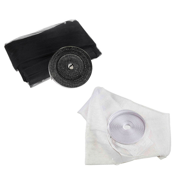 sconto Moskitonetz für Fenster 150x180 cm aus schwarzem Polyester