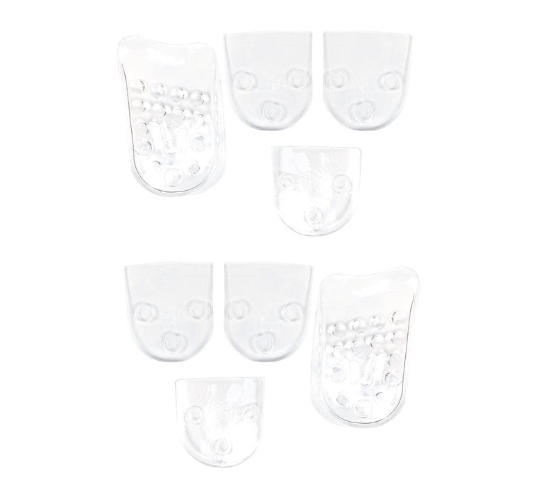 Set 10 Plantari Alzatacco H5 cm in Silicone Morbido Trasparente