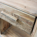 Credenza Adam 120x40x90 h cm in Pino riciclato Marrone