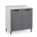 Base cucina 80x50x85H cm due ante cemento