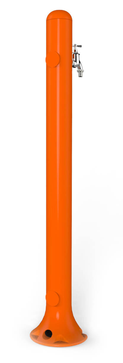 Fontana da Esterno con Rubinetto e Cestello Arkema H2O Arancio