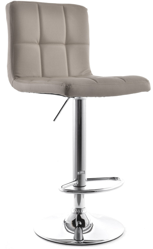 prezzo Hocker mit Gasfeder und Drehsitz aus Kunstleder Vandi Tortora