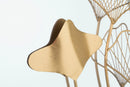 Specchio With Flower 75x3,5x72 cm in Ferro e MDF Oro