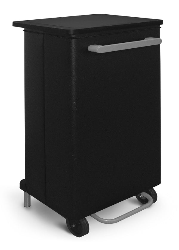 Pattumiera Per Raccolta Differenziata 47x37xh70 cm in Acciaio con Apertura a Pedale Nero acquista