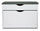 Schuhregal Bank mit Fach und Kissen 60x30x50 cm in PB und White Paper