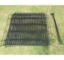 Recinto Gabbia per Cani Gatti in Acciaio 8 pezzi Ø158×107 cm 