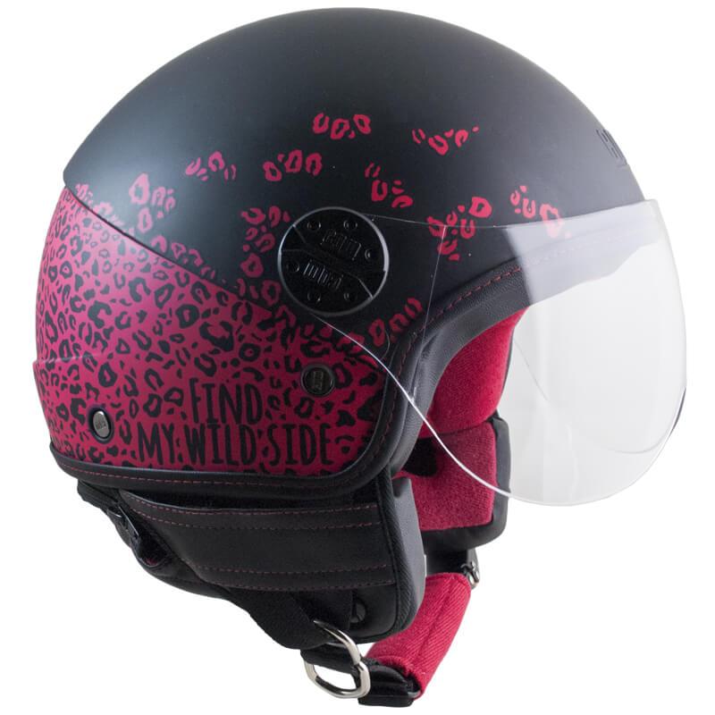 Casco Jet per Scooter Visiera Sagomata CGM Praga 109G Nero Opaco XS - (53 cm)