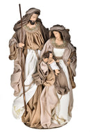 Statuina Natalizia Natività con Base 47 cm in Resina Marrone