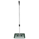Rastrello Livellante Estensibile 50x32x125-195 cm Livellatrice in Acciaio Verde 