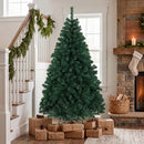 Albero di Natale Artificiale Ø100x180 cm con 700 Rami Ignifughi e Base Pieghevole in Acciaio Verde      
