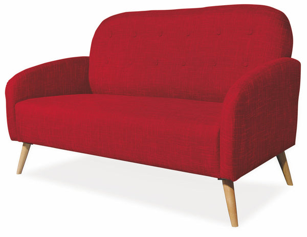2-Sitzer-Sofa 137 x 75 x 89 cm in bordeauxrotem Soriani-Stoff prezzo
