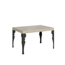 Tavolo Allungabile 120-204x80x77 cm Paxon Cashmere Telaio Antracite 