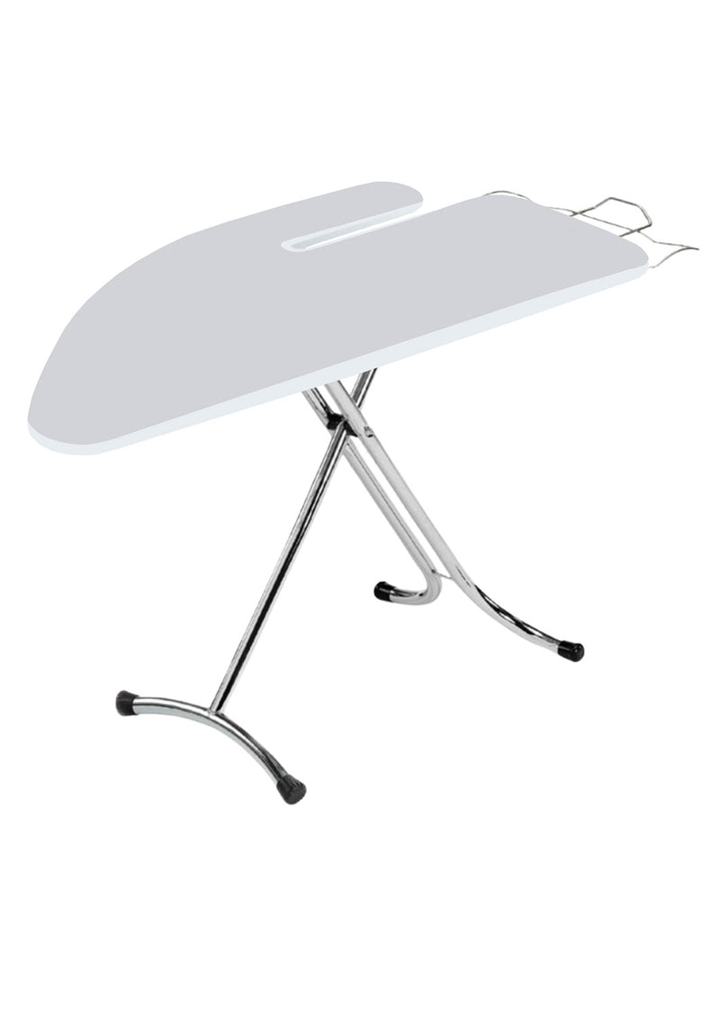 Asse da Stiro Completo Festival Plus 125x48 cm con Piano Stiramaniche Gambe Triple Regolabile in Altezza