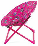 Set 2 Sedie da Giardino Pieghevoli per Bambini in Ferro Soriani Moonchair Glamour