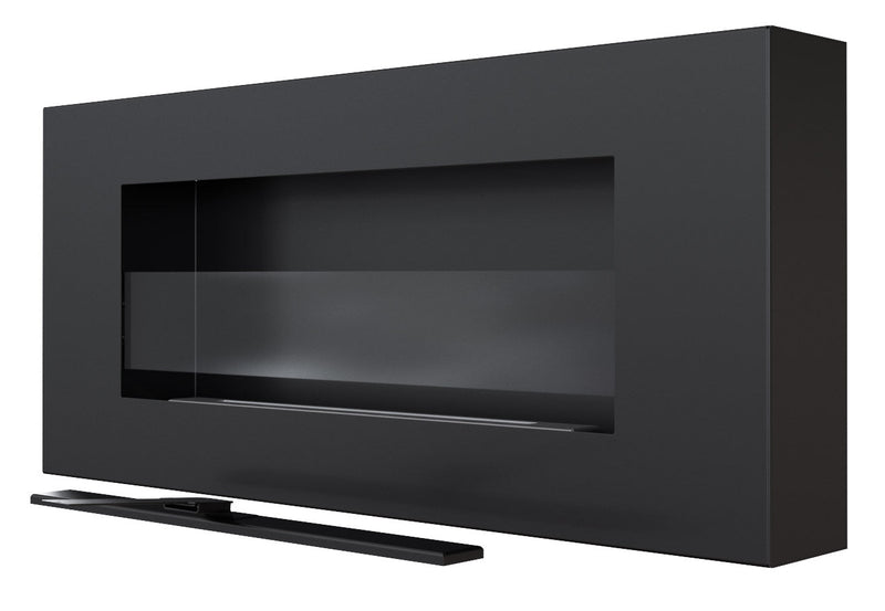 Camino a Bioetanolo da Parete 90x40 cm con Vetro o Senza Vetro Flig Kansas City