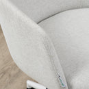 Sedia da Ufficio Operativa 57x56x70-78 cm in Tessuto Grigio Chiaro