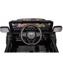 Macchina Elettrica per Bambini Fuoristrada Toyota Fj Cruiser 12V Telecomando Ruote in Gomma e Sedile in Pelle Nero e Mimetico