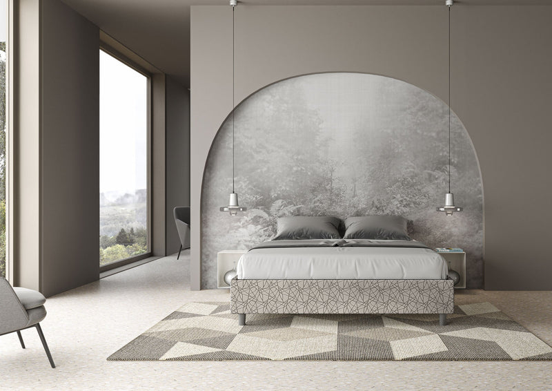 Letto Matrimoniale Azelia Era 02 Grigio Varie Misure