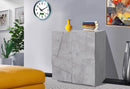 Credenza 2 Ante Battenti 81,2x44,2x86 cm Ping Cemento Bronx
