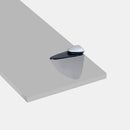 Reggipiano per Mensole di Legno/Vetro Azor Verniciato Nichel Opaco Tecnoplastica e Zama Emuca