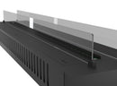 Camino a Vapore Elettrico da Incasso 180x48,5x33 cm Invapo Insert con Ricarica Automatica e LED RGB Nero       