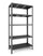 Scaffale a Incastro RAKO 100x40x187 cm 5 Ripiani Portata 150 kg in Metallo Grigio Scuro