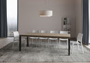  Tavolo Allungabile 140-244x90x77 cm Everyday Premium Tortora Gambe Antracite