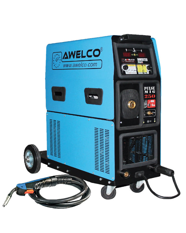 sconto Multiprozess-Schweißgerät TIG MIG MAG MOG und MMA Inverter Awelco Pulsemig 250