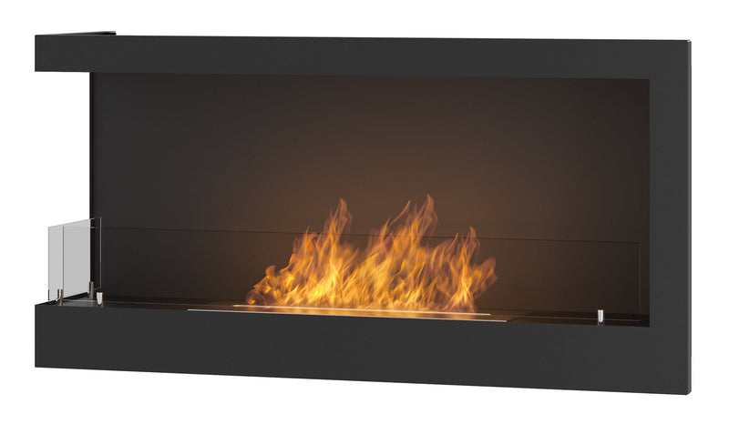 Camino a Bioetanolo da Incasso 90x45 cm  Corner 900 Left Nero