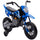 Moto Elettrica per Bambini 3-6 Anni 107x56x70 cm Batteria 12V e Rotelle Rimovibili Blu