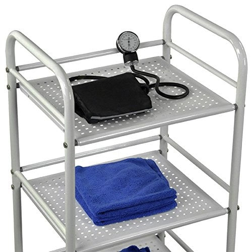 online Küchenwagen 40 x 35 x 75 cm 3 Ebenen mit grauen Rädern