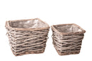 Set 4 Cesti 24 H 18 cm Rettangolare 