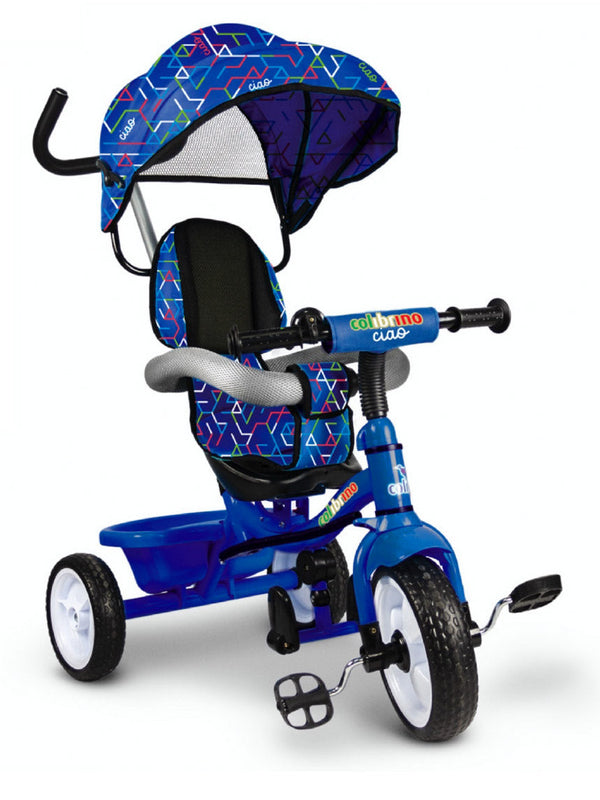 Dreirad-Kinderwagen mit umkehrbarem Kindersitz Blau acquista