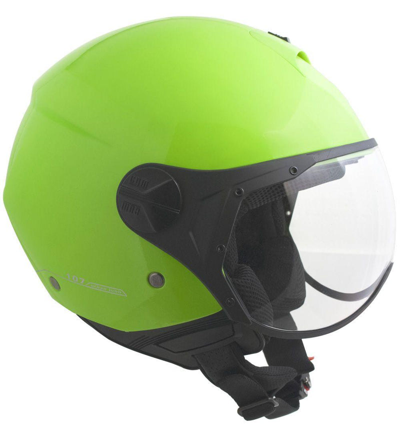 Casco Jet per Scooter Visiera Sagomata CGM Florence 107A Verde 