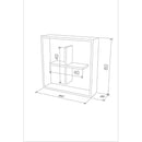 Libreria pensile Kiss 60x60x16 cm