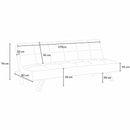 Divano Letto 175x83x74 cm in Tessuto Blu