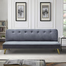 Divano Letto Clic Clac 180x81x77 cm in Tessuto Grigio Scuro