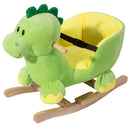 Dinosauro a Dondolo Cavalcabile Peluche Giocattolo Bambini con Suono
