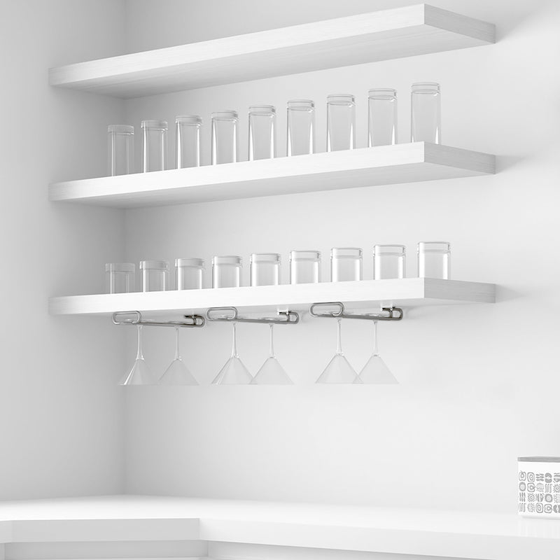 Portabicchieri Sottopensile 28 cm Porta Calici Coppe in Acciaio Cromato Emuca