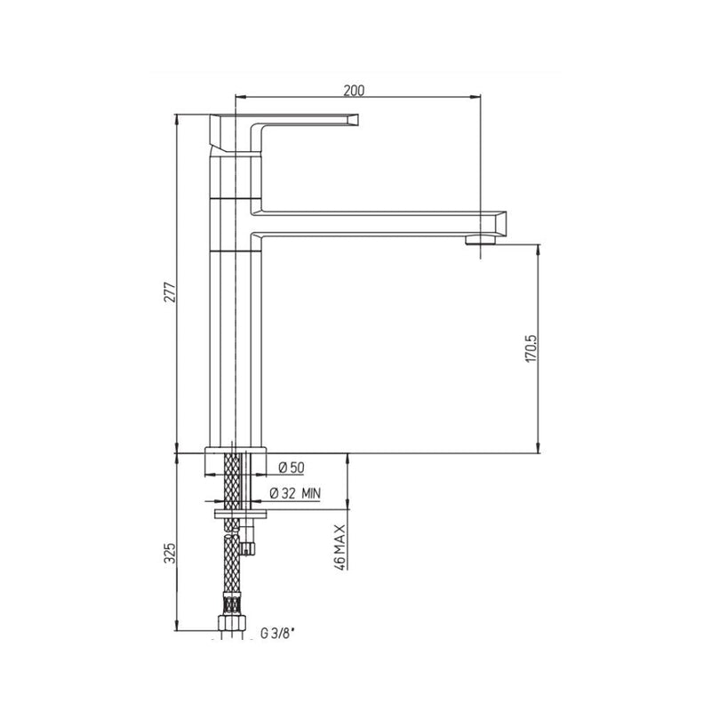 Rubinetto Cucina Miscelatore Monocomando Lavello Girevole Canna Dritta in Ottone Paini Cromato