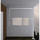 Stendibiancheria da Soffitto Salvaspazio per Interni e Esterni con 5 Aste da 150cm (altezza soffitto 270 cm) Stendinik